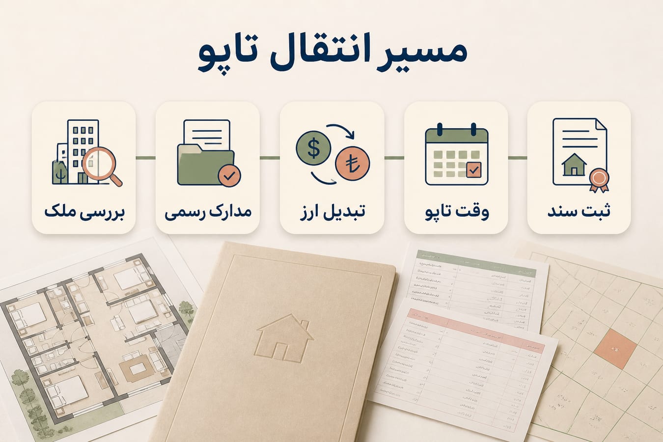 مسیر انتقال سند تاپو برای خرید ملک در ترکیه