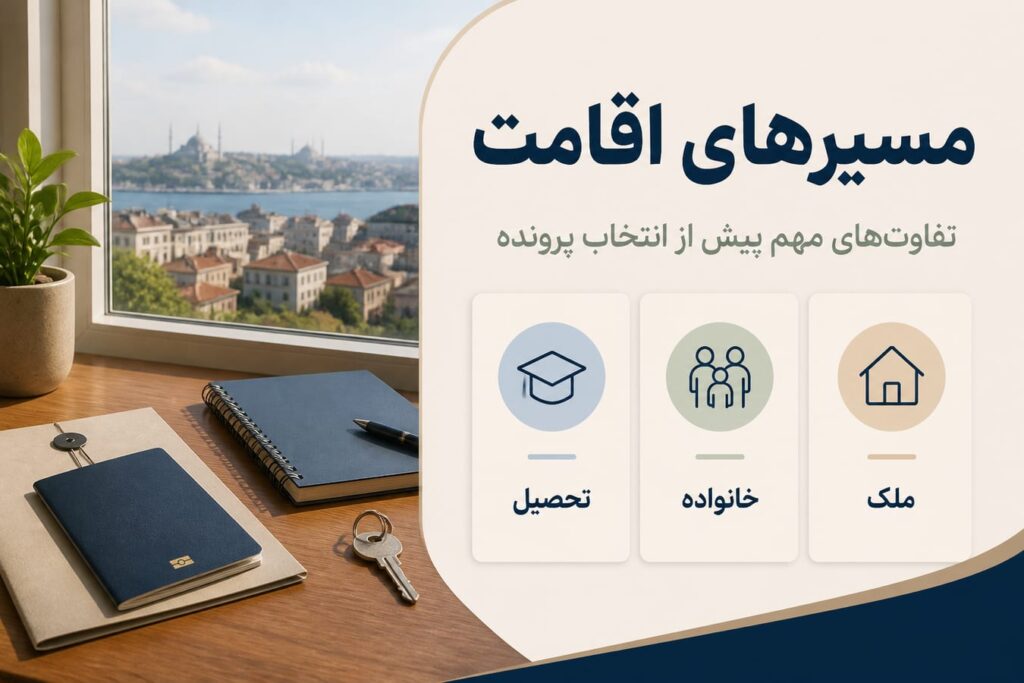 انواع اقامت در ترکیه و تفاوت واقعی هر مسیر برای زندگی، تحصیل و ماندن قانونی