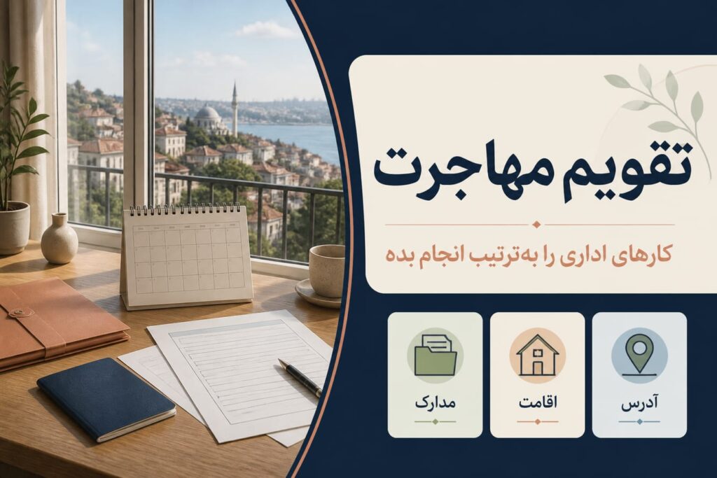 تقویم کارهای اداری مهاجرت به ترکیه؛ از آماده‌سازی مدارک تا کارت اقامت