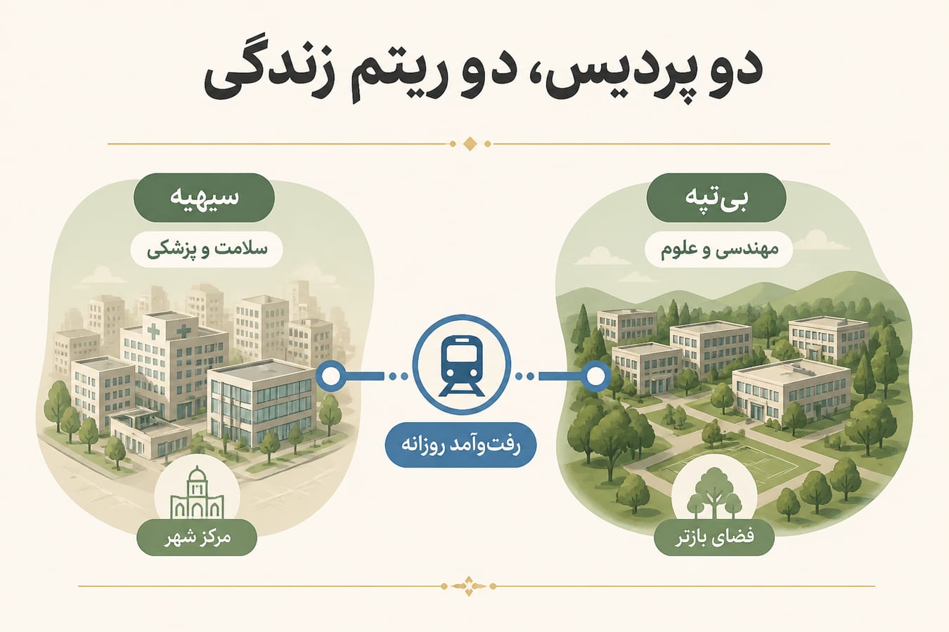 مقایسه پردیس سیهیه و بیتپه دانشگاه حاجتتپه در آنکارا