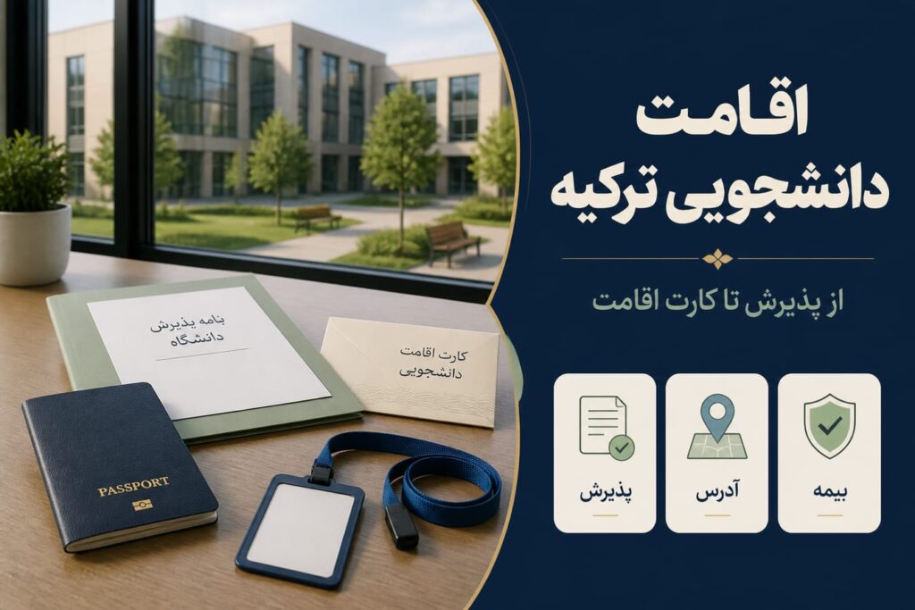 ویزای دانشجویی و اقامت دانشجویی ترکیه؛ از پذیرش دانشگاه تا کارت اقامت