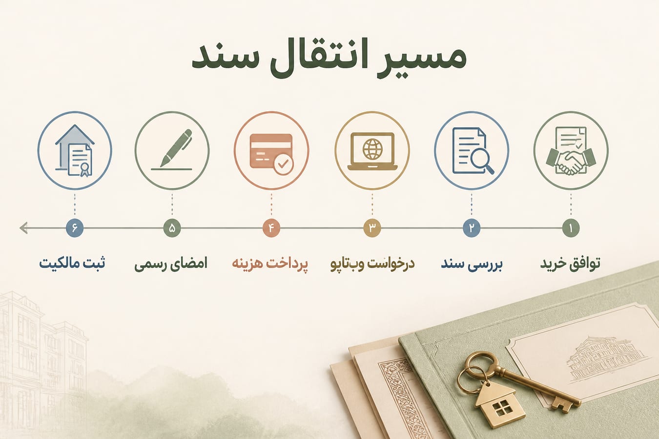 مراحل انتقال سند ملک در ترکیه از توافق خرید تا ثبت مالکیت