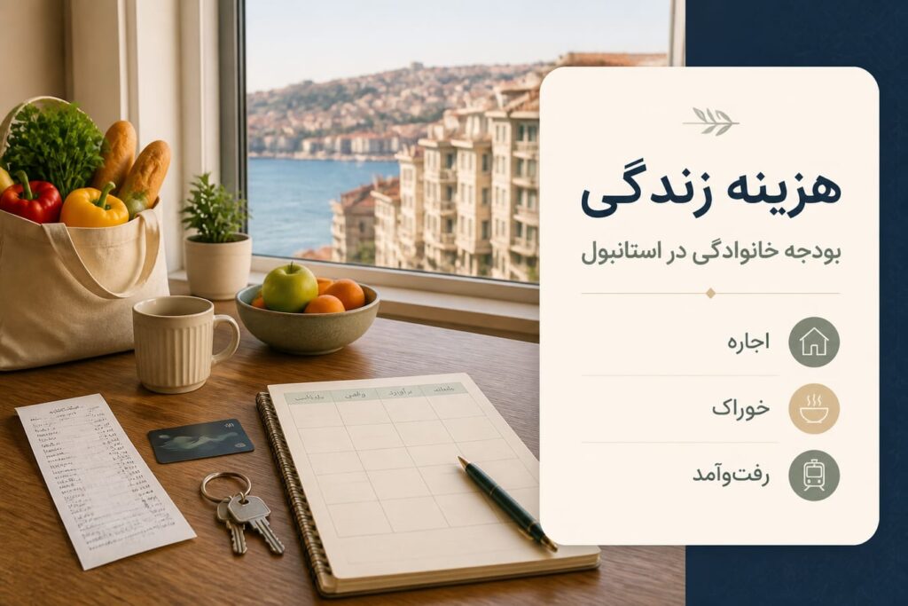 هزینه زندگی در استانبول برای خانواده ایرانی در سال ۲۰۲۶؛ برآورد واقعی ماهانه، اجاره و هزینه‌های پنهان