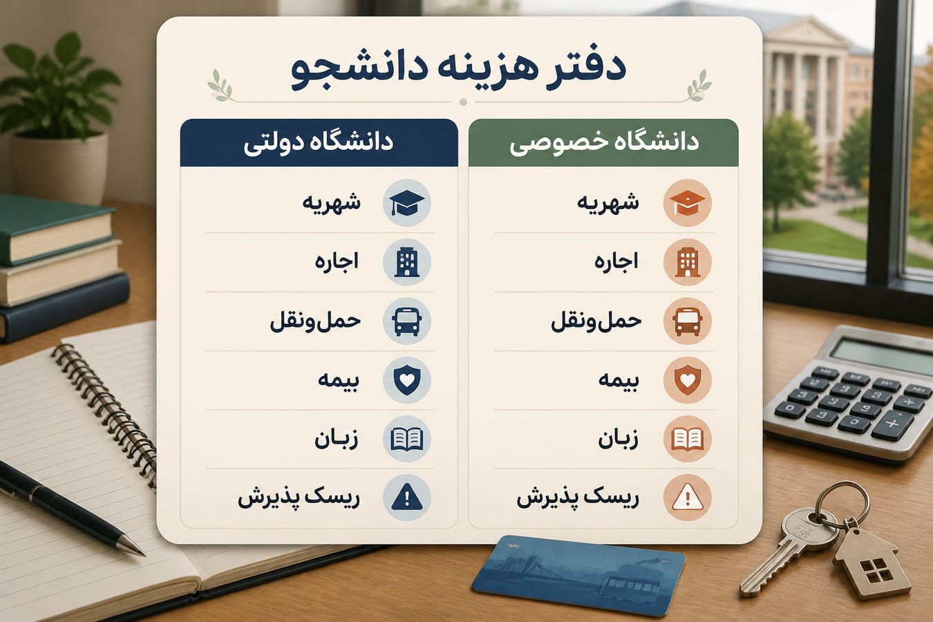 مقایسه عوامل هزینه در انتخاب دانشگاه دولتی و خصوصی ترکیه